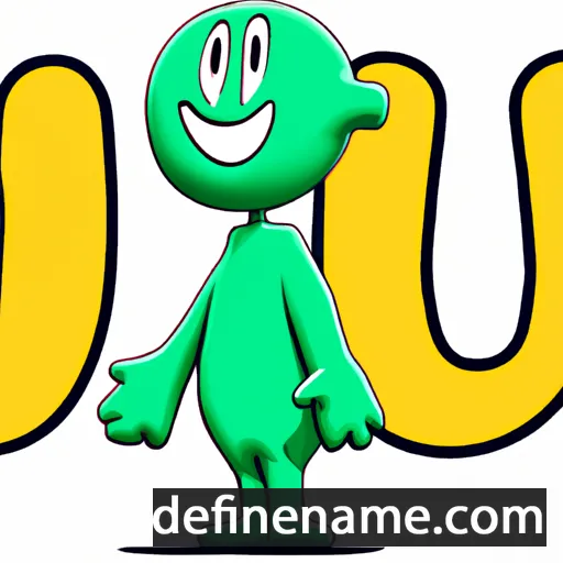 cartoon of the name Iou