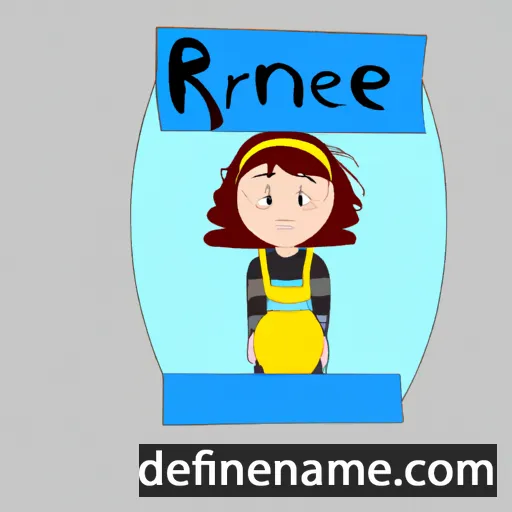 cartoon of the name Irène