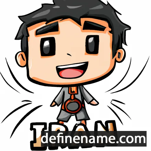 cartoon of the name Irfan