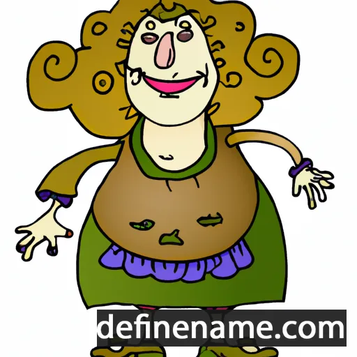 cartoon of the name Irmentrud