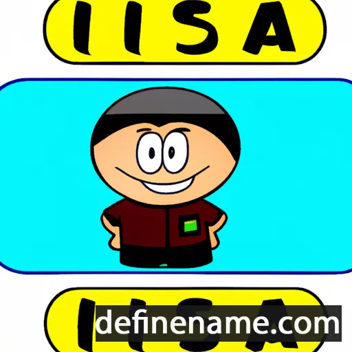 cartoon of the name Isa