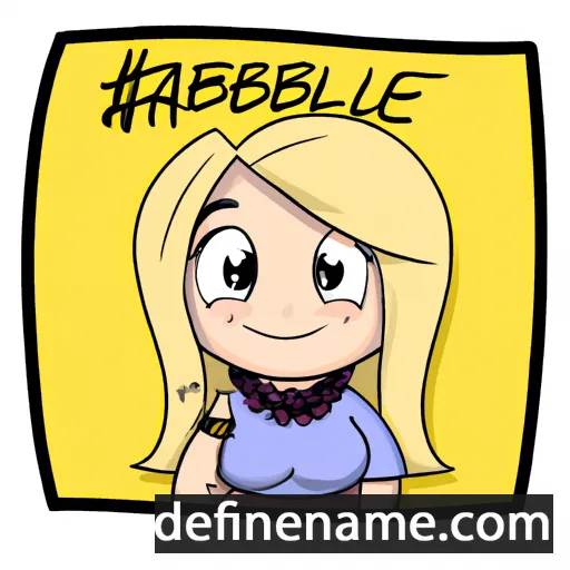 cartoon of the name Isabelle