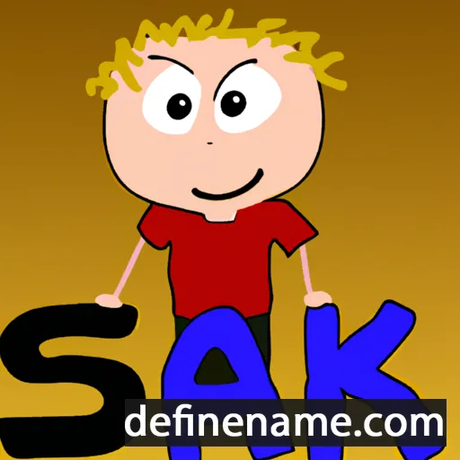 cartoon of the name Isak