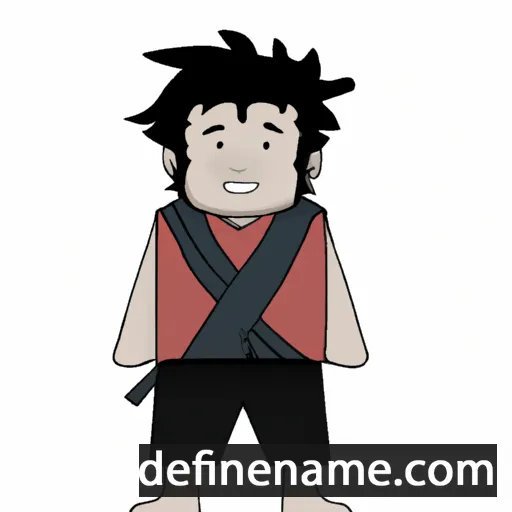 cartoon of the name Isamu