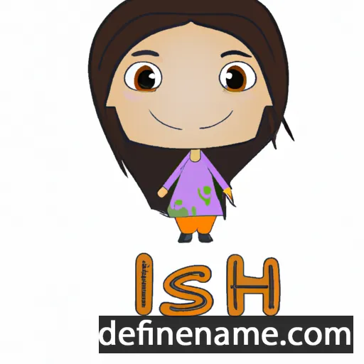 cartoon of the name Ishvi