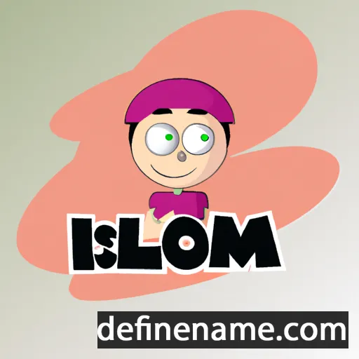 cartoon of the name Islom