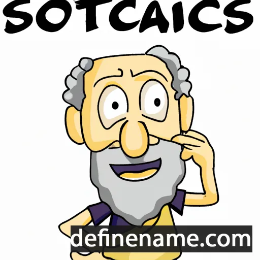 cartoon of the name Isocrates