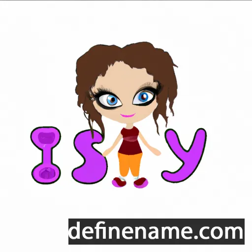 cartoon of the name Issy