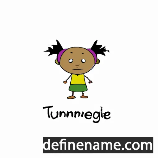 cartoon of the name Itumeleng