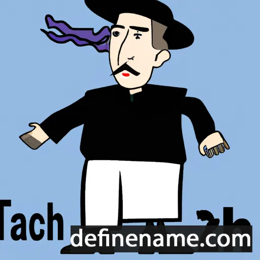 cartoon of the name Itzhak