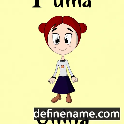 cartoon of the name Iunia