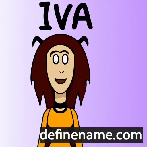 cartoon of the name Ivah