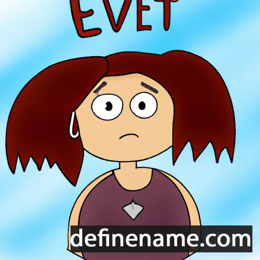 cartoon of the name Ivet