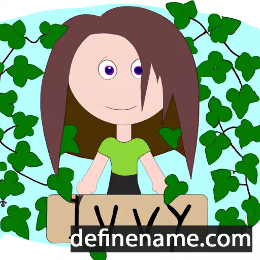 cartoon of the name Ivy