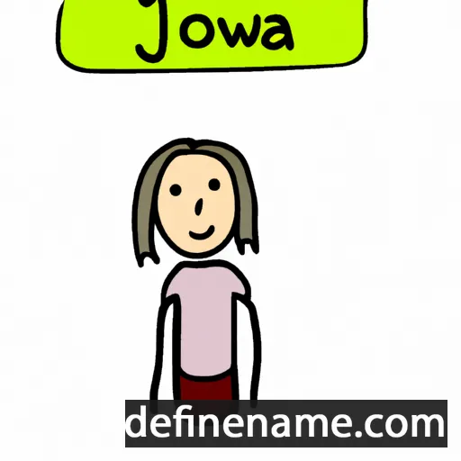 cartoon of the name Iwona