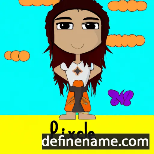 cartoon of the name Ixchel