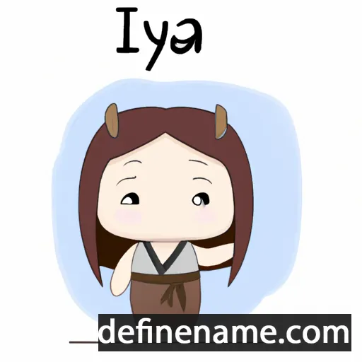 cartoon of the name Iya