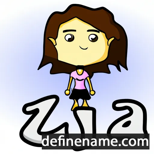 cartoon of the name Iza