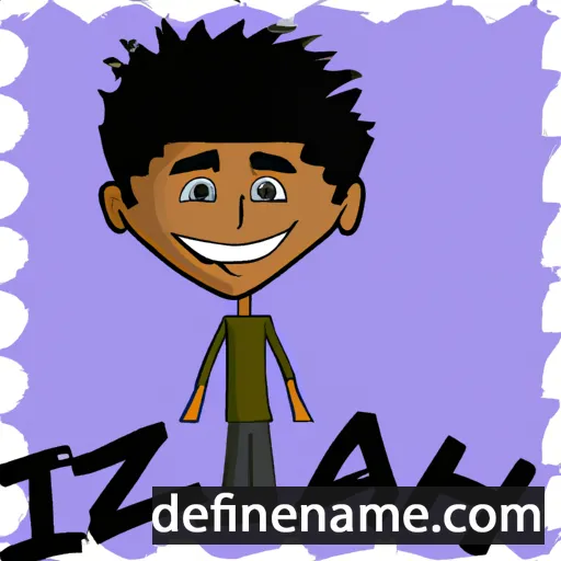 cartoon of the name Izaiah