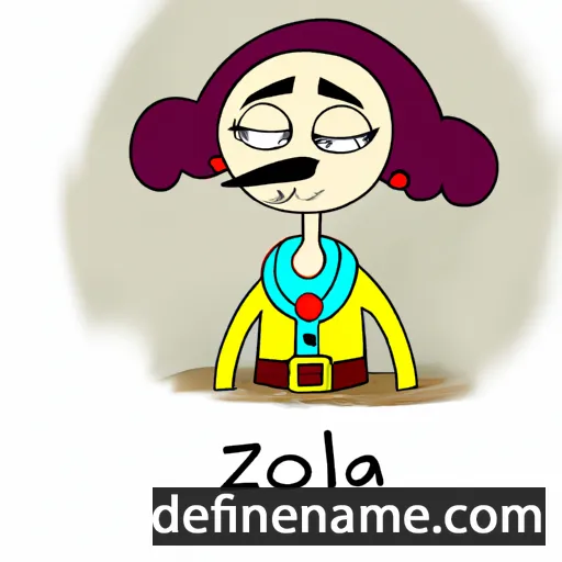 cartoon of the name Izolda