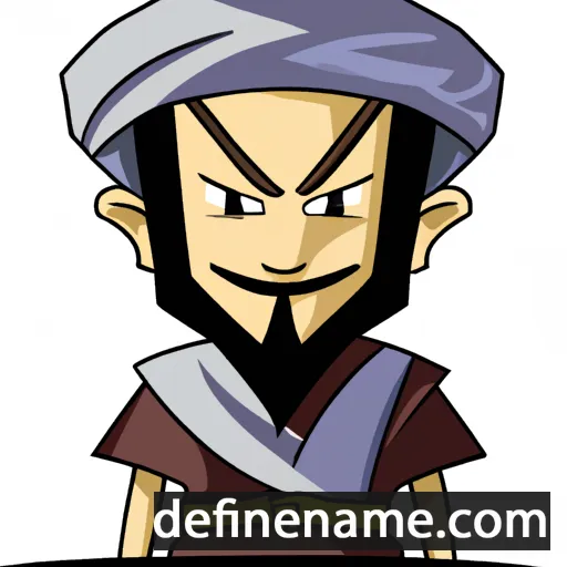 cartoon of the name Izz al-Din