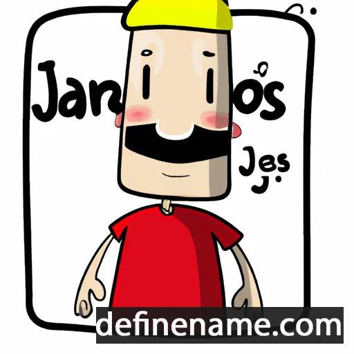 cartoon of the name János