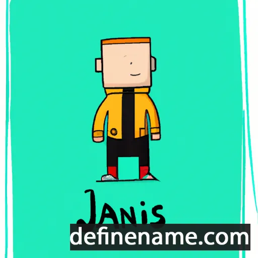 cartoon of the name Jānis