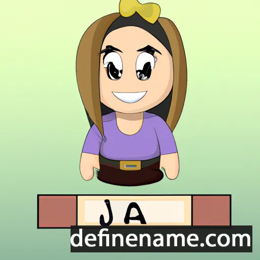 cartoon of the name Jaana