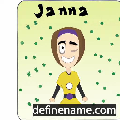 cartoon of the name Jaana