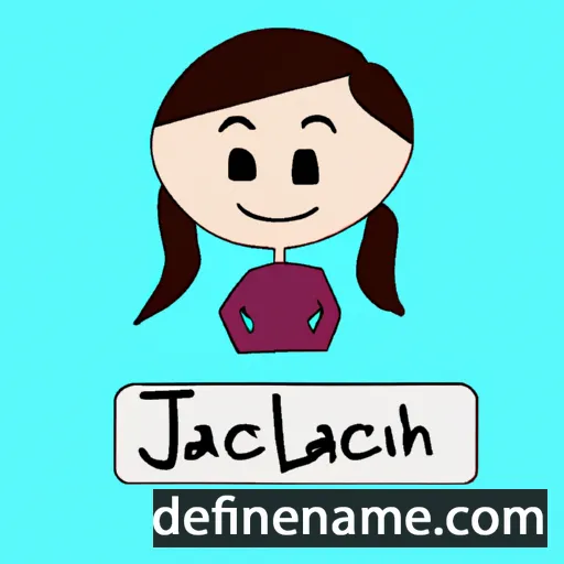 cartoon of the name Jaclyn