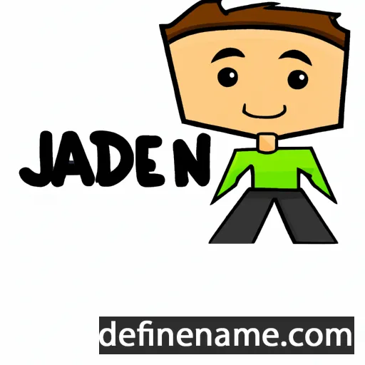 cartoon of the name Jaden