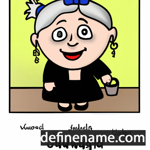 cartoon of the name Jadwiga