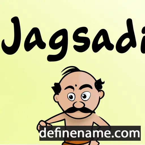 cartoon of the name Jagdish