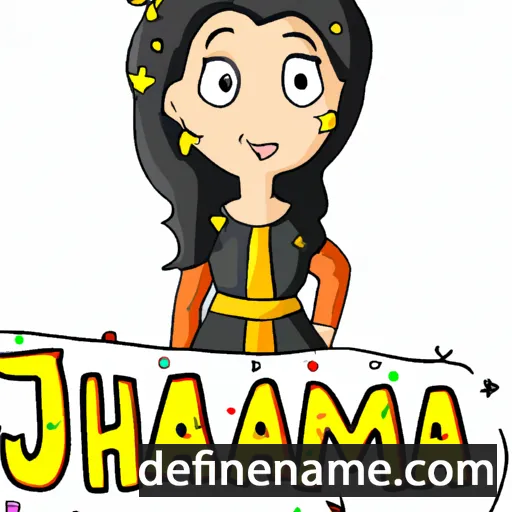 cartoon of the name Jahanara