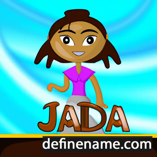 cartoon of the name Jaida