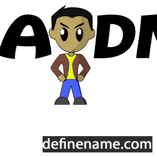 cartoon of the name Jaiden