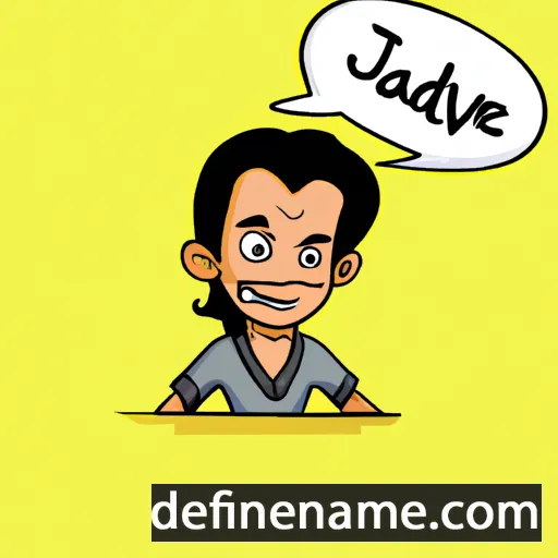 cartoon of the name Jaidev