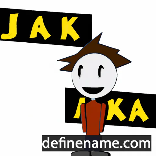 cartoon of the name Jaka