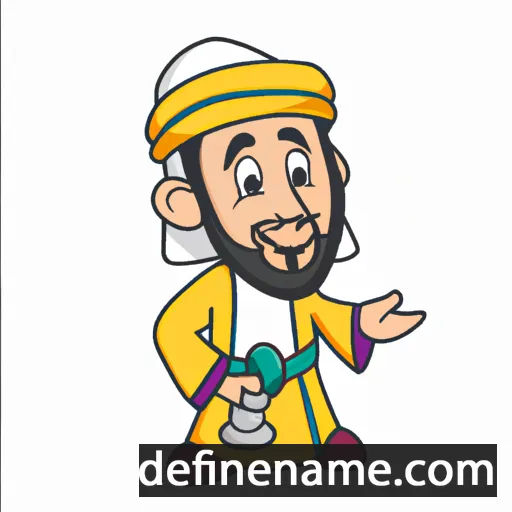 cartoon of the name Jamal al-Din