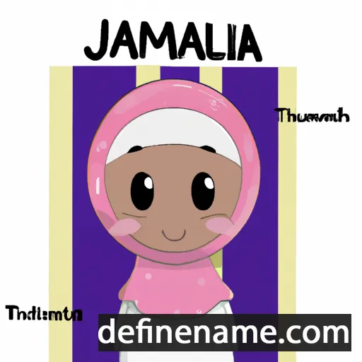 cartoon of the name Jamilah