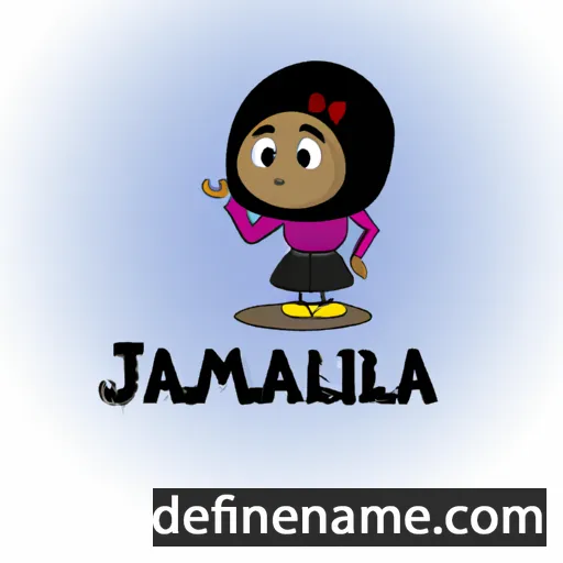 cartoon of the name Jamillah