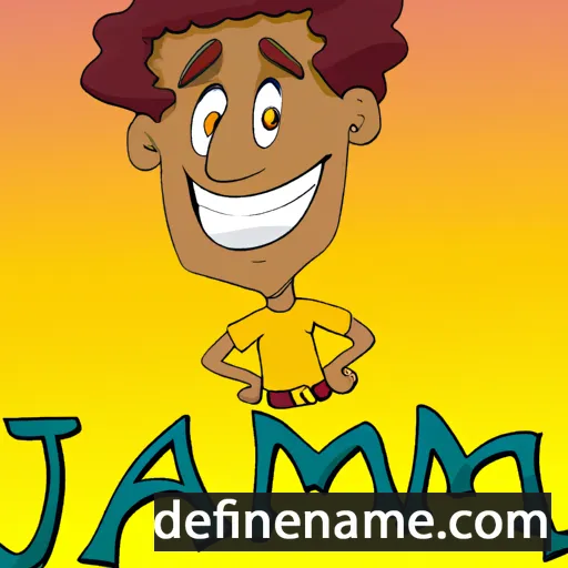 cartoon of the name Jamin