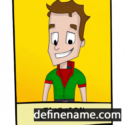 cartoon of the name Jamison