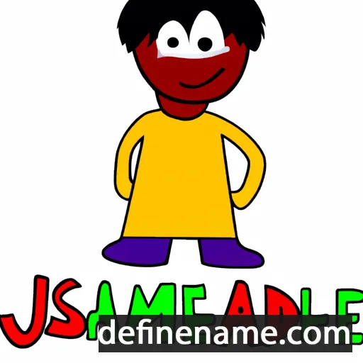 cartoon of the name Jamsheed