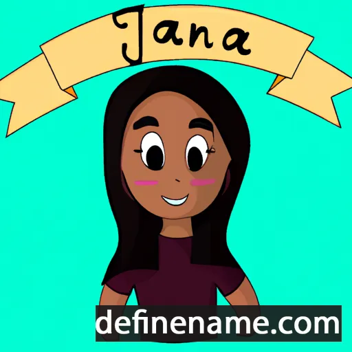 cartoon of the name Janaína