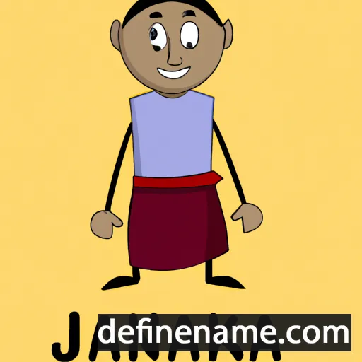 cartoon of the name Janaka