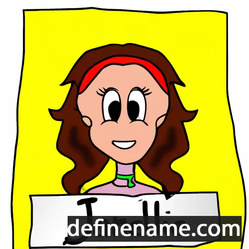 cartoon of the name Janelle