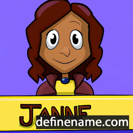 cartoon of the name Janene