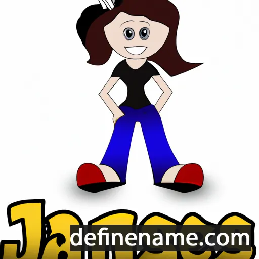 cartoon of the name Janessa