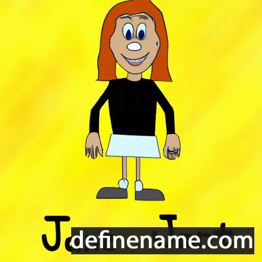 cartoon of the name Janet